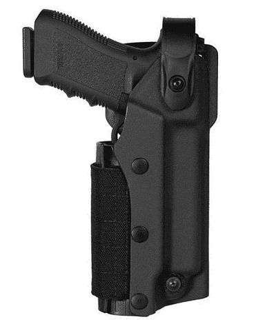 Holster droitier Zoom VKZ804 noir pour GLOCK 17/18/19/22/23 avec lampe/laser