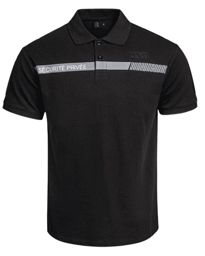 Polo SÉCU-ONE Sécurité Privée noir