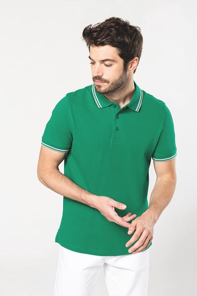 Polo maille piquée manches courtes