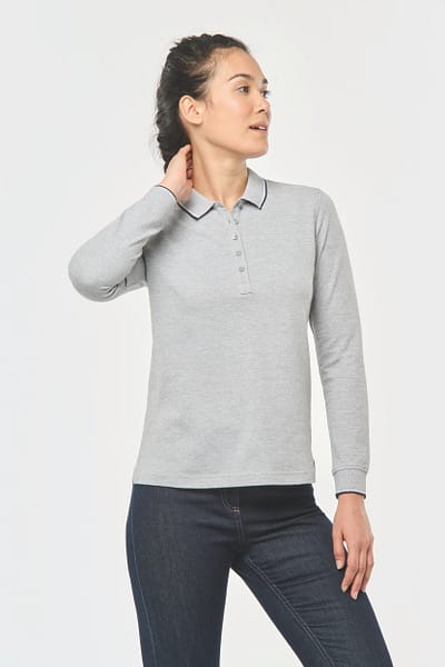 Polo rugby maille piquée