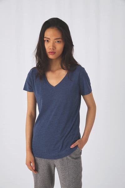 T-shirt Triblend col V