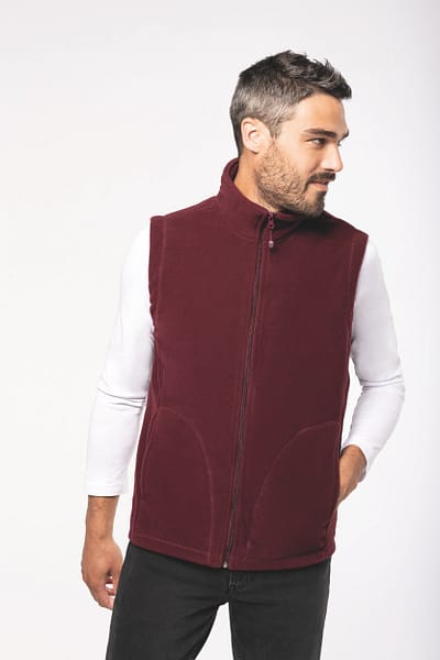 Gilet micropolaire homme