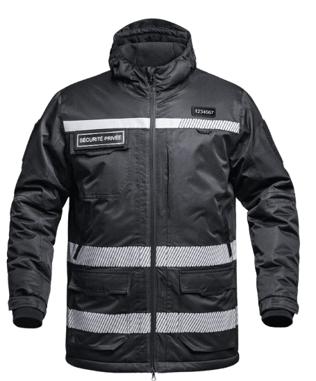 Parka Hardshell Sécurité Privée noir WF150
