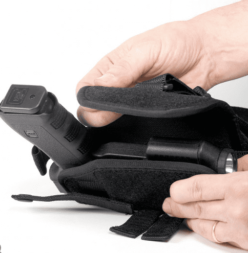 Holster droitier Zoom VKZ804 noir pour GLOCK 17/18/19/22/23 avec lampe/laser – Image 2