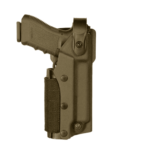 Holster droitier Zoom VKZ804 tan pour GLOCK 17/18/19/22/23 avec lampe/laser