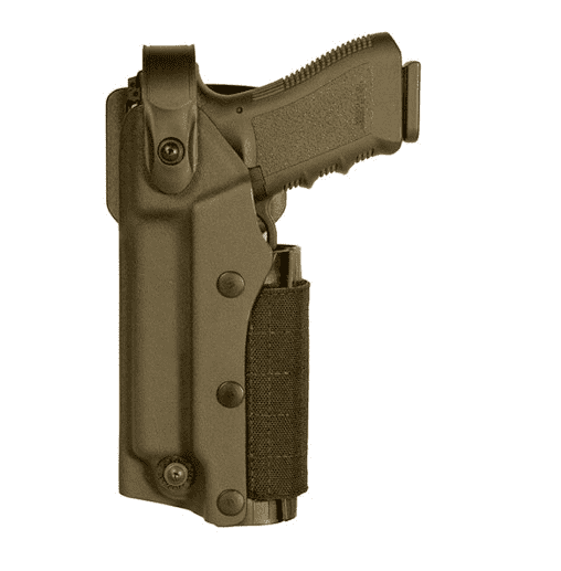 Holster gauchr Zoom VKZ804 tan pour GLOCK 17/18/19/22/23 avec lampe/laser