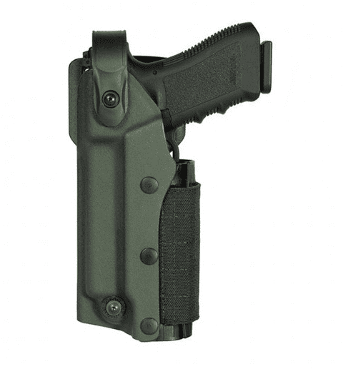 Holster gaucher Zoom VKZ804 vert pour GLOCK 17/18/19/22/23 avec lampe/laser