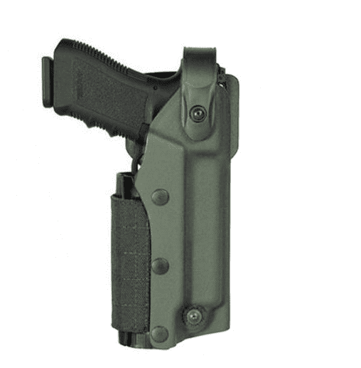 Holster droitier Zoom VKZ804 vert pour GLOCK 17/18/19/22/23 avec lampe/laser
