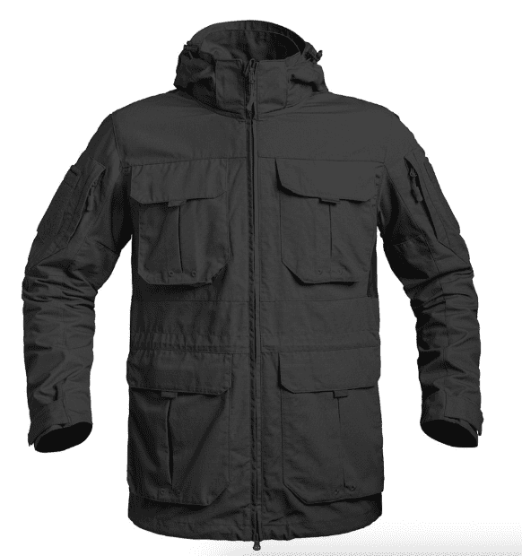 Veste longue FIGHTER noir